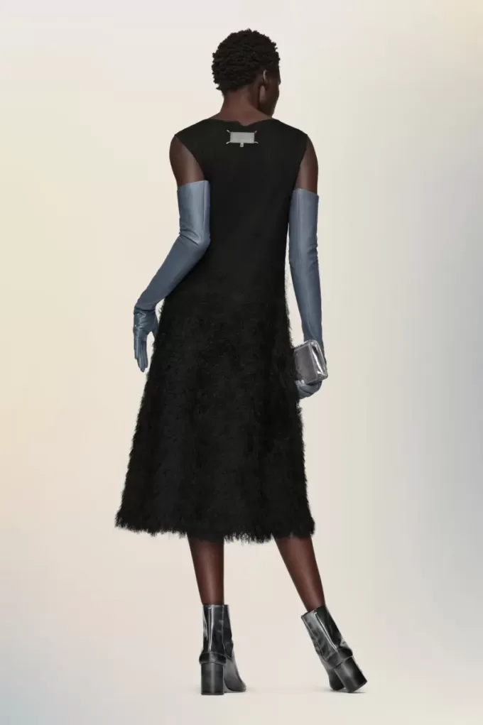 Abito in maglia di seta retrograda