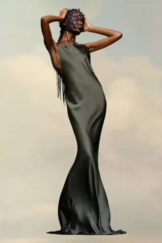 Abito in raso martellato Maison Margiela