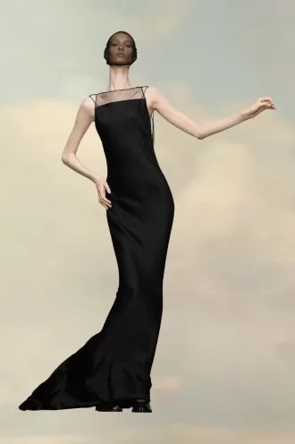 Abito in raso martellato Maison Margiela