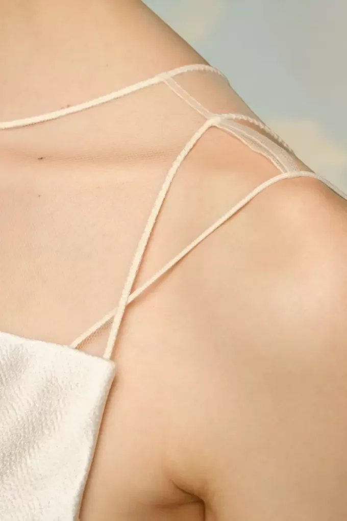 Abito in raso martellato Maison Margiela