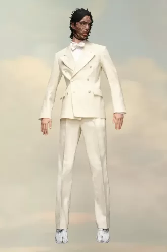 Blazer in mohair e seta Maison Margiela