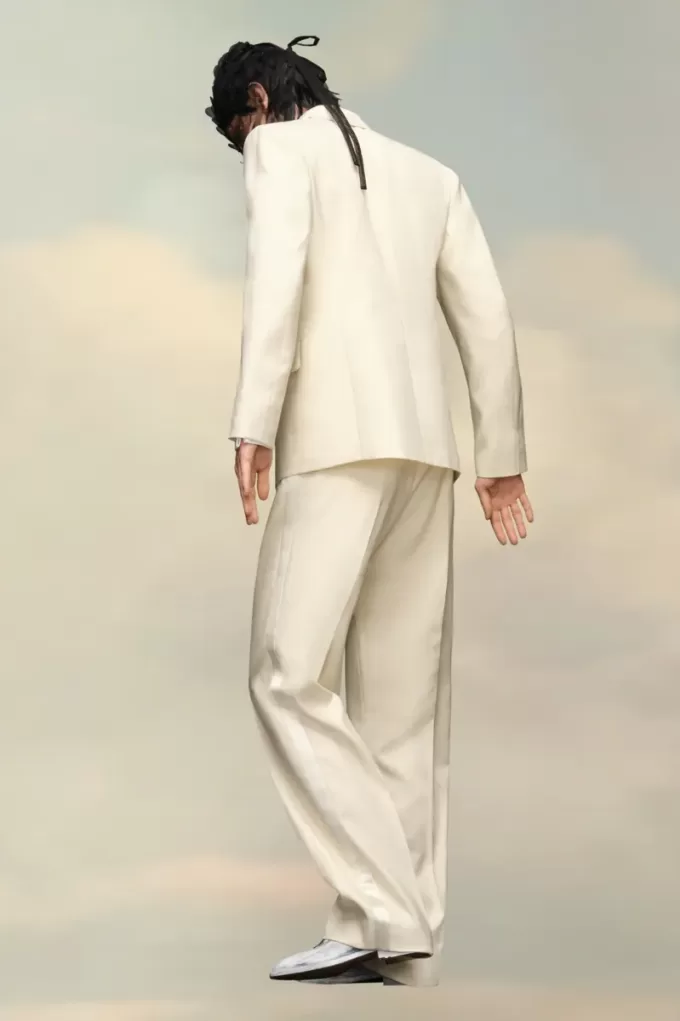 Blazer in mohair e seta Maison Margiela