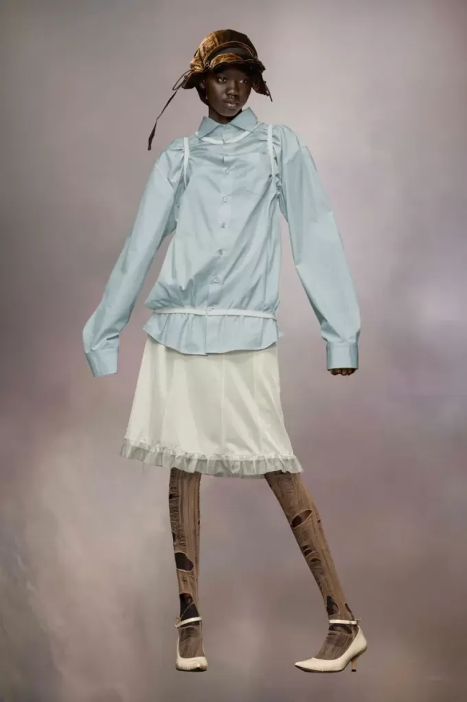 Camicia con profili Maison Margiela Camicia con profili Maison Margiela