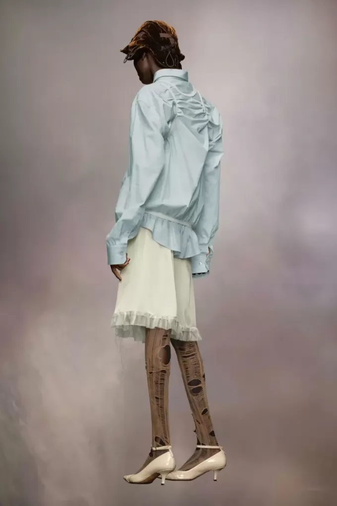 Camicia con profili Maison Margiela Camicia con profili Maison Margiela