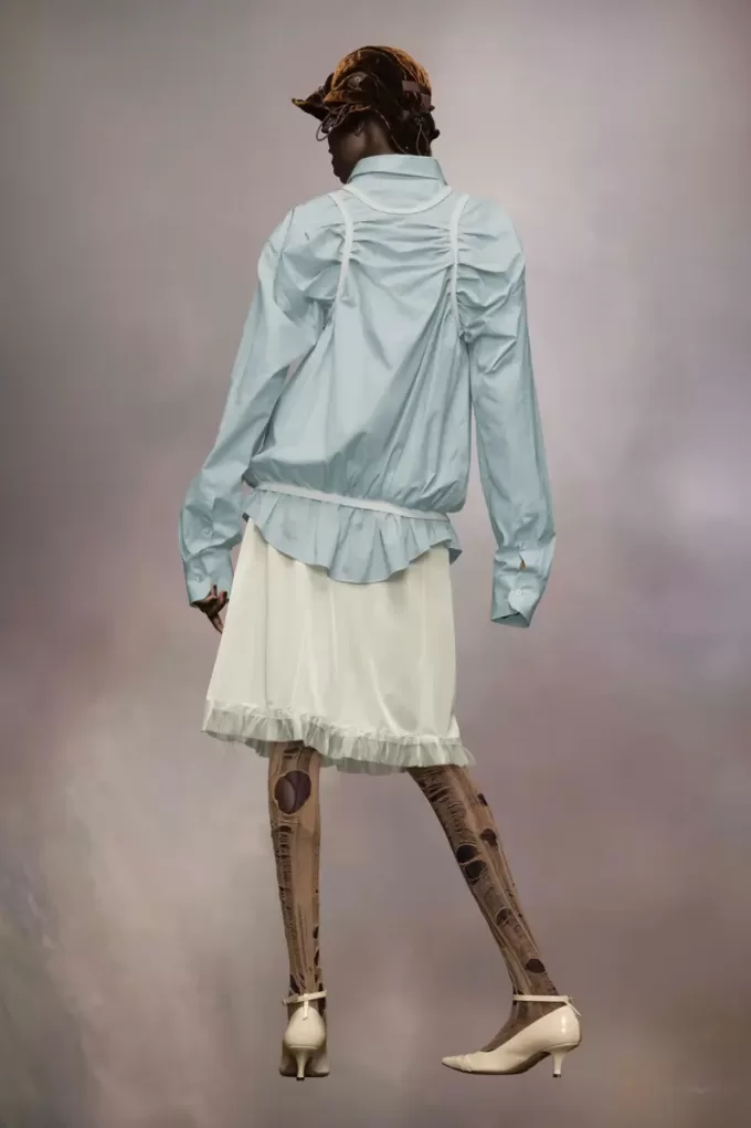 Camicia con profili Maison Margiela Camicia con profili Maison Margiela