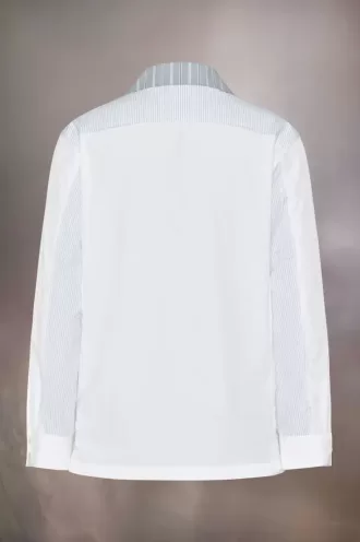 Camicia gessata patchwork