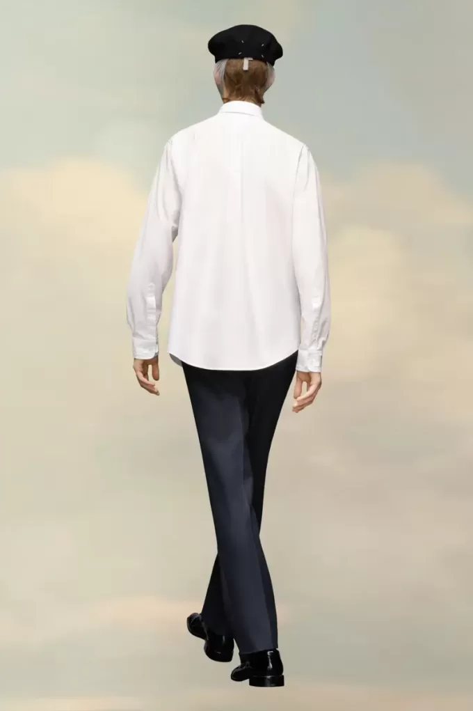 Camicia in popeline di cotone ecologico