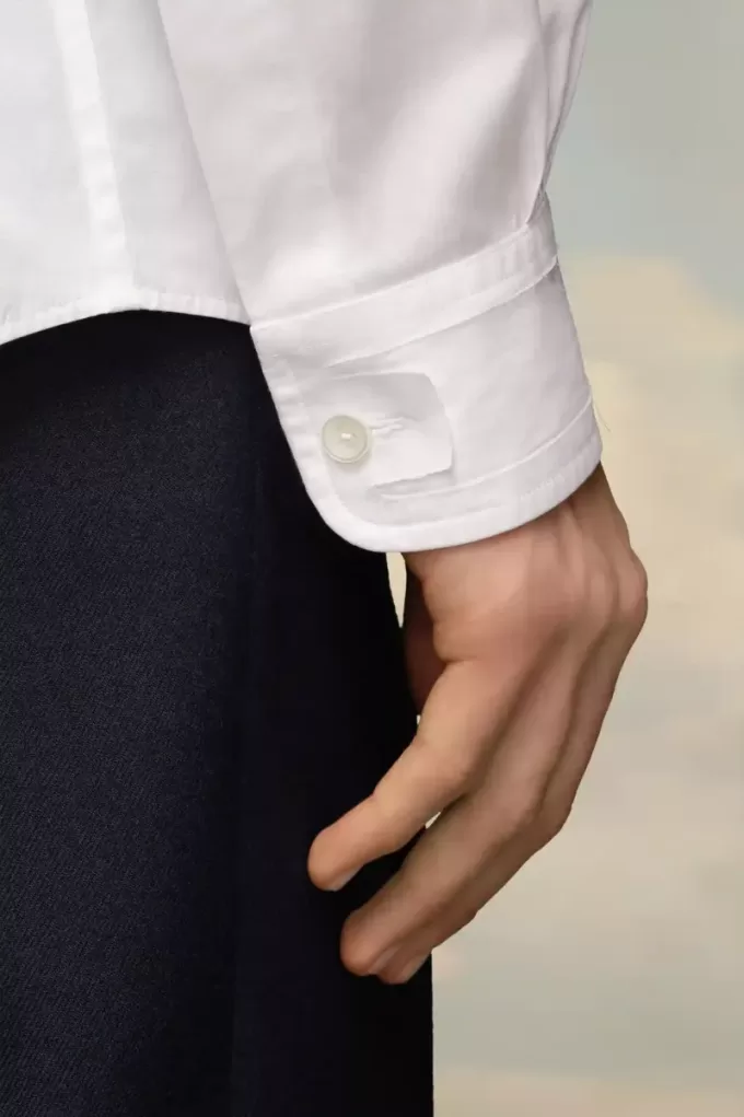 Camicia in popeline di cotone ecologico