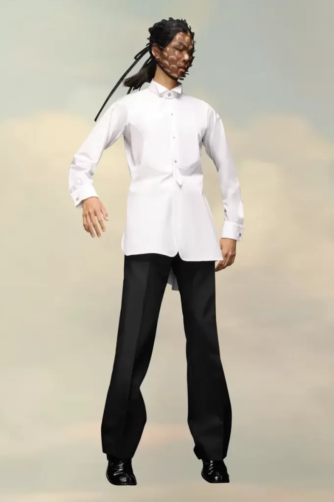 Camicia in popeline di cotone Maison Margiela