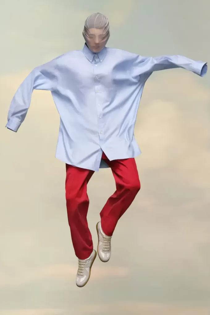 Camicia in popeline di cotone Maison Margiela