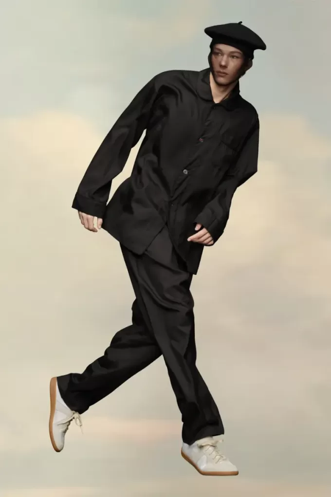 Camicia in popeline di seta Maison Margiela