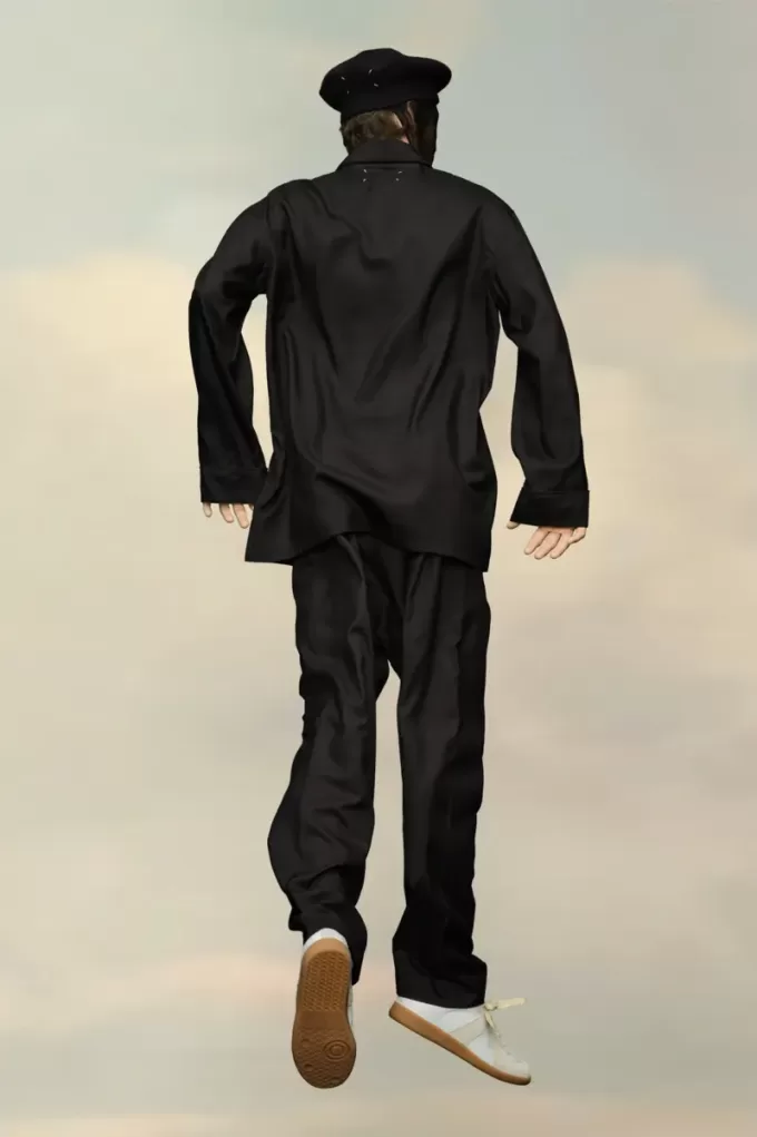 Camicia in popeline di seta Maison Margiela