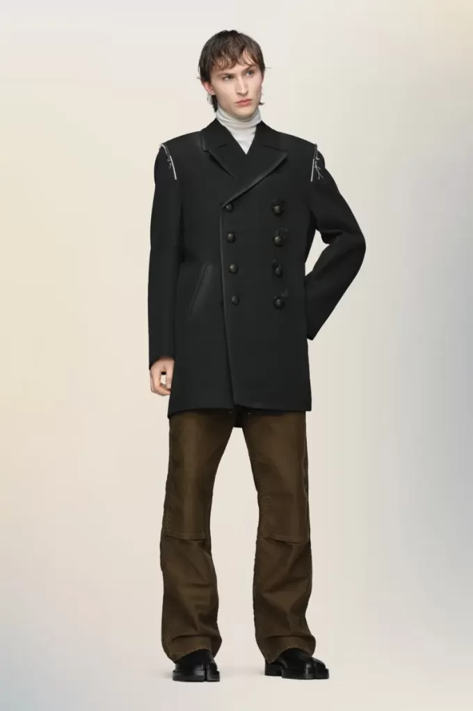 Cappotto di lana reversibile