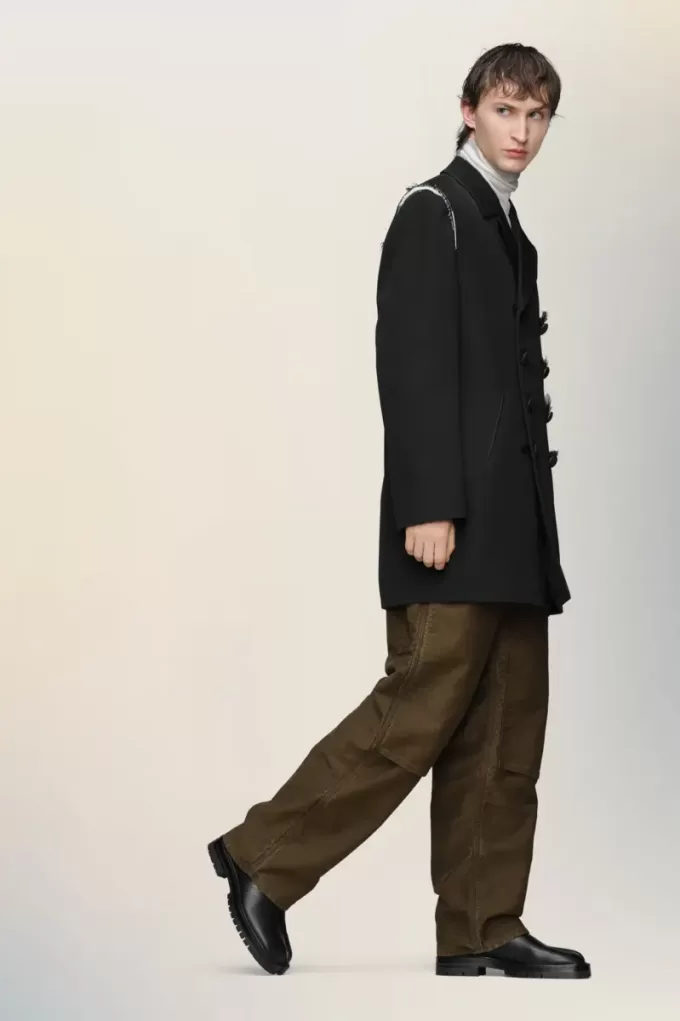 Cappotto di lana reversibile