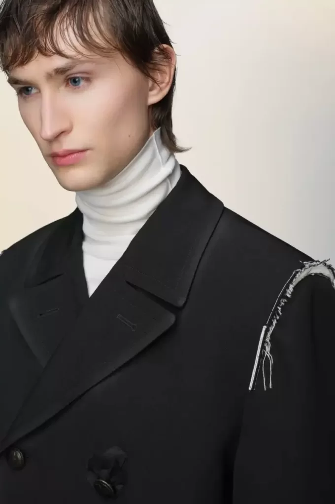 Cappotto di lana reversibile