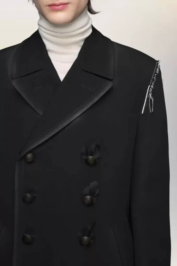 Cappotto di lana reversibile