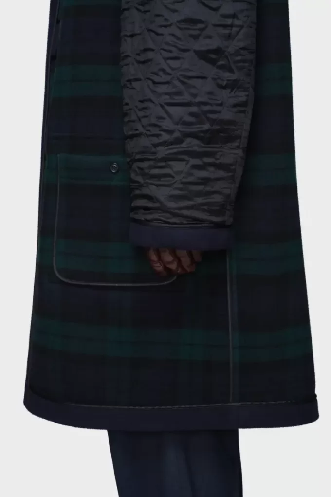 Cappotto di lana reversibile