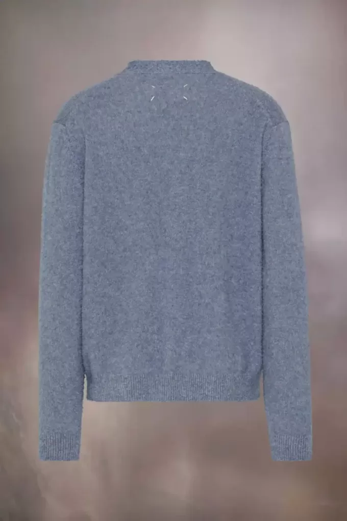 Cardigan in maglia con effetto pilling