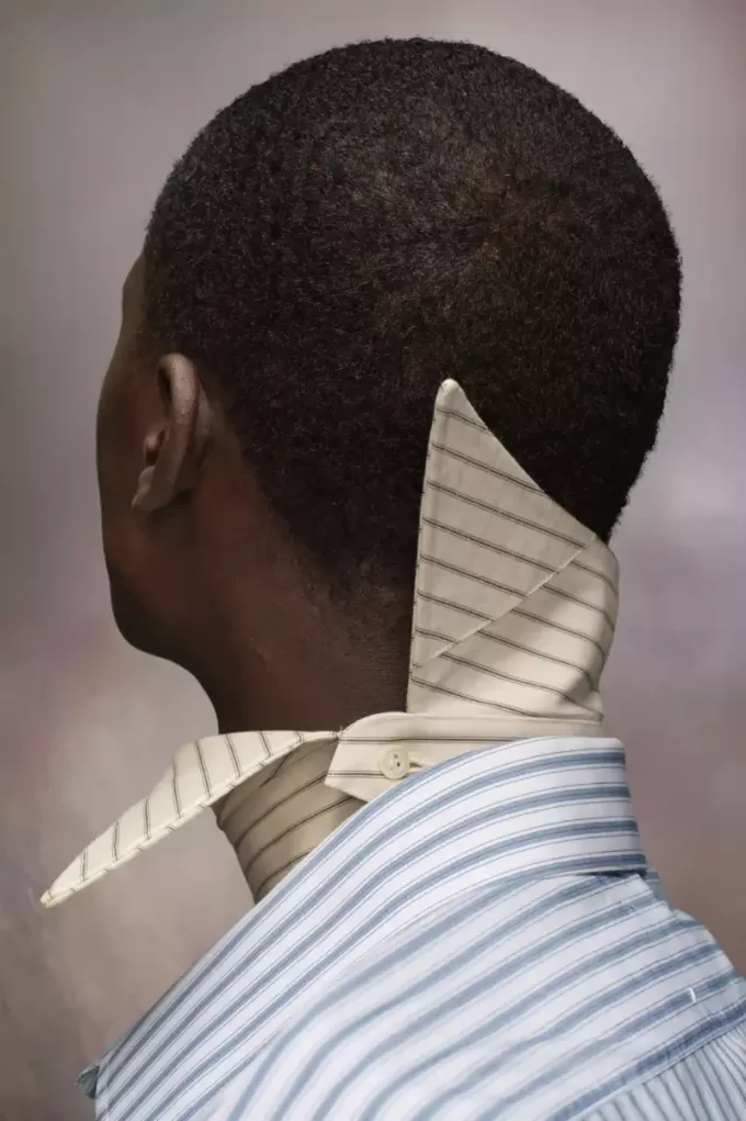 Colletto a righe Maison Margiela