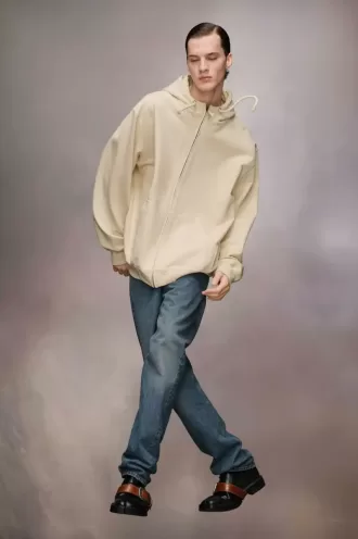 Felpa con cappuccio con logo ricamato