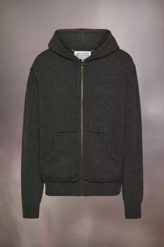 Felpa con cappuccio in maglia di cashmere Décortiqué