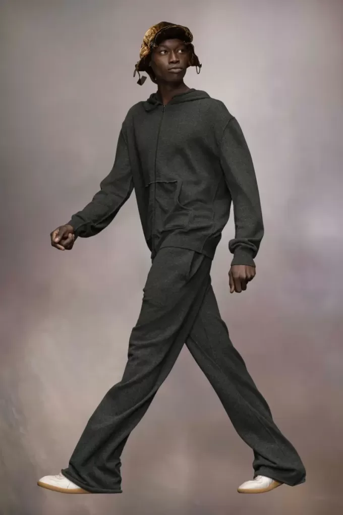 Felpa con cappuccio in maglia di cashmere Décortiqué