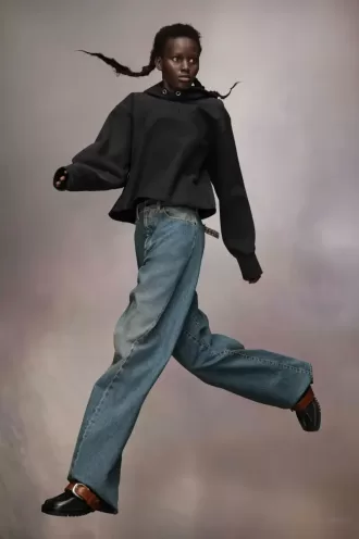 Felpa con cappuccio in pile Firm di Maison Margiela