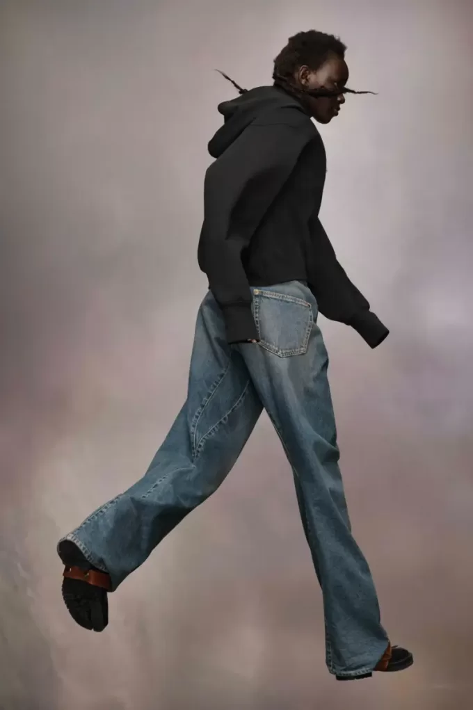 Felpa con cappuccio in pile Firm di Maison Margiela