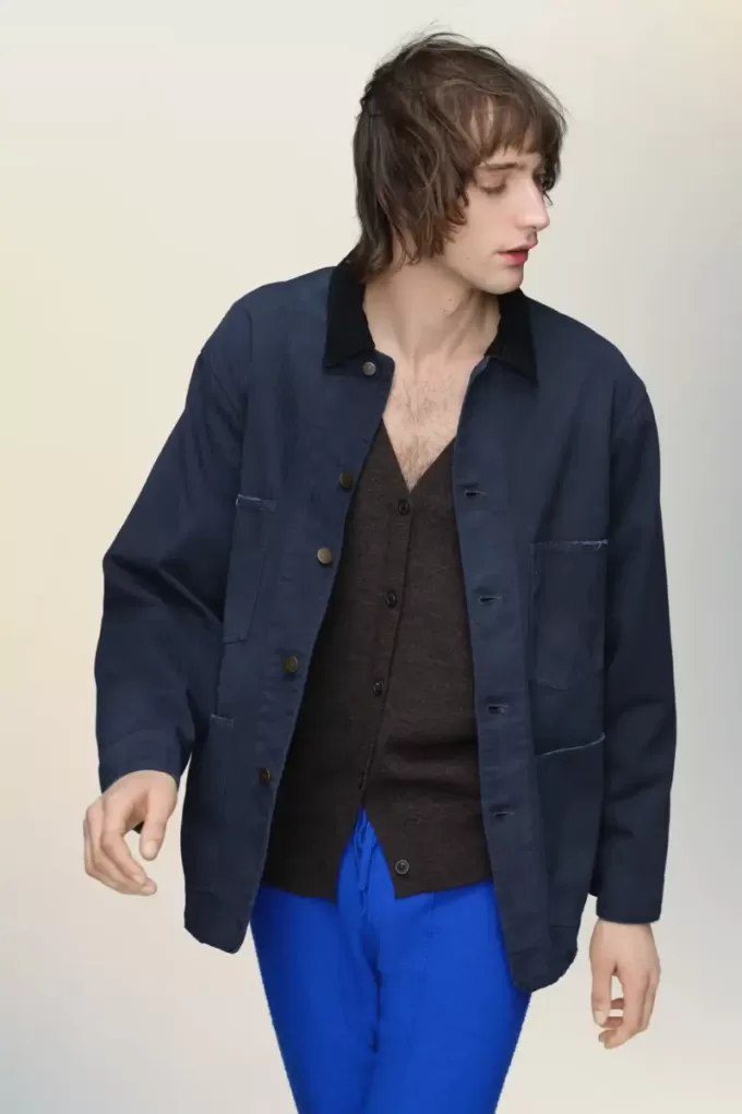 Giacca da lavoro a spina di pesce