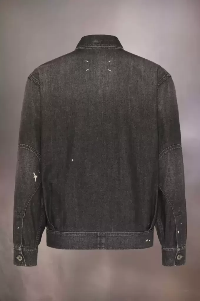 Giacca di jeans consumata Giacca di jeans consumata