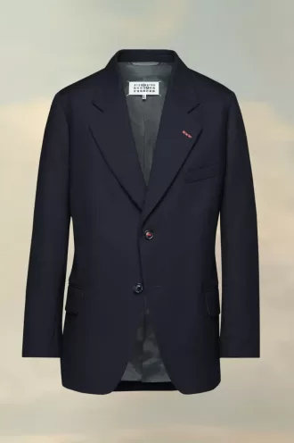 Giacca di lana a spina di pesce