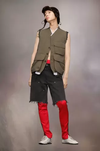 Giacca di lana senza maniche