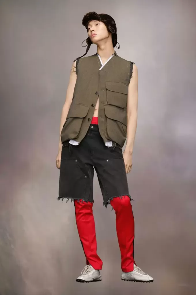 Giacca di lana senza maniche