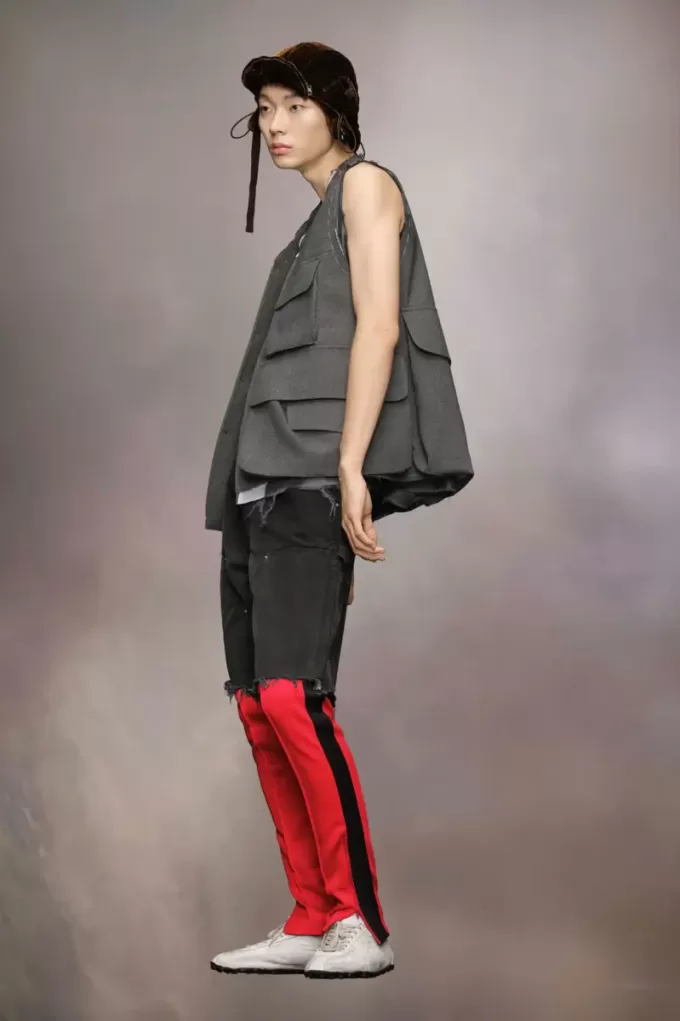 Giacca di lana senza maniche