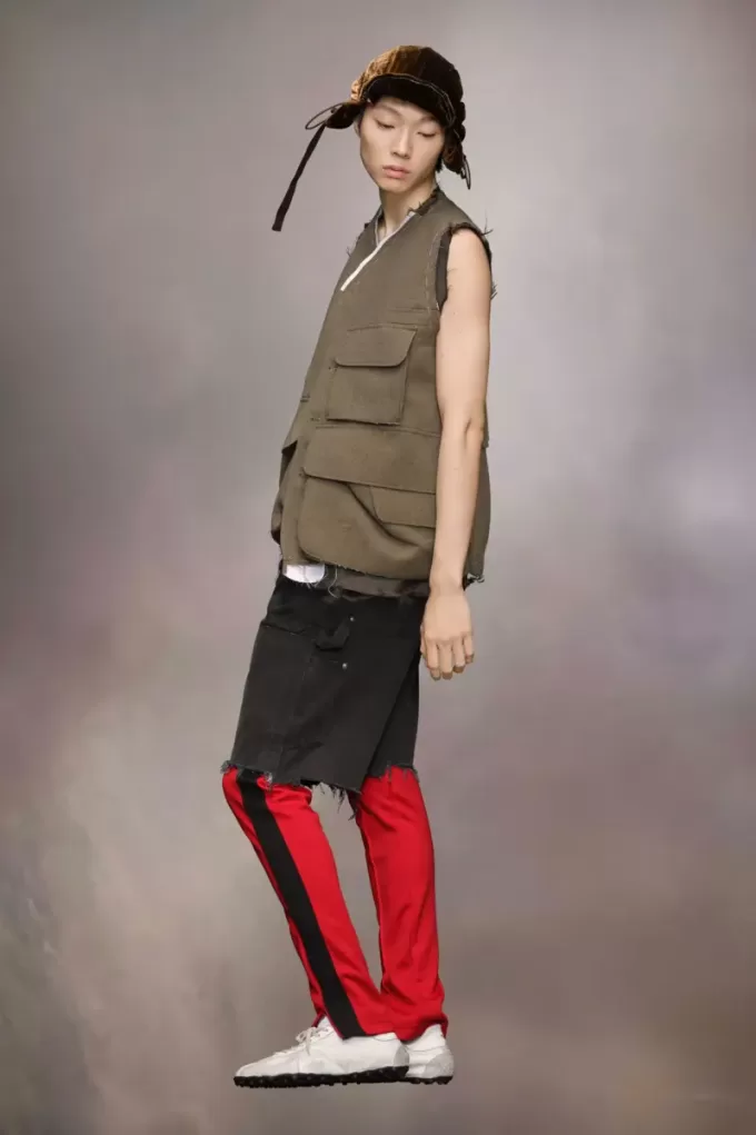 Giacca di lana senza maniche