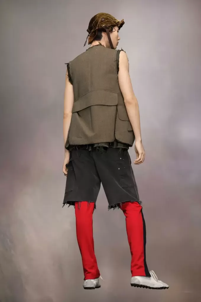 Giacca di lana senza maniche