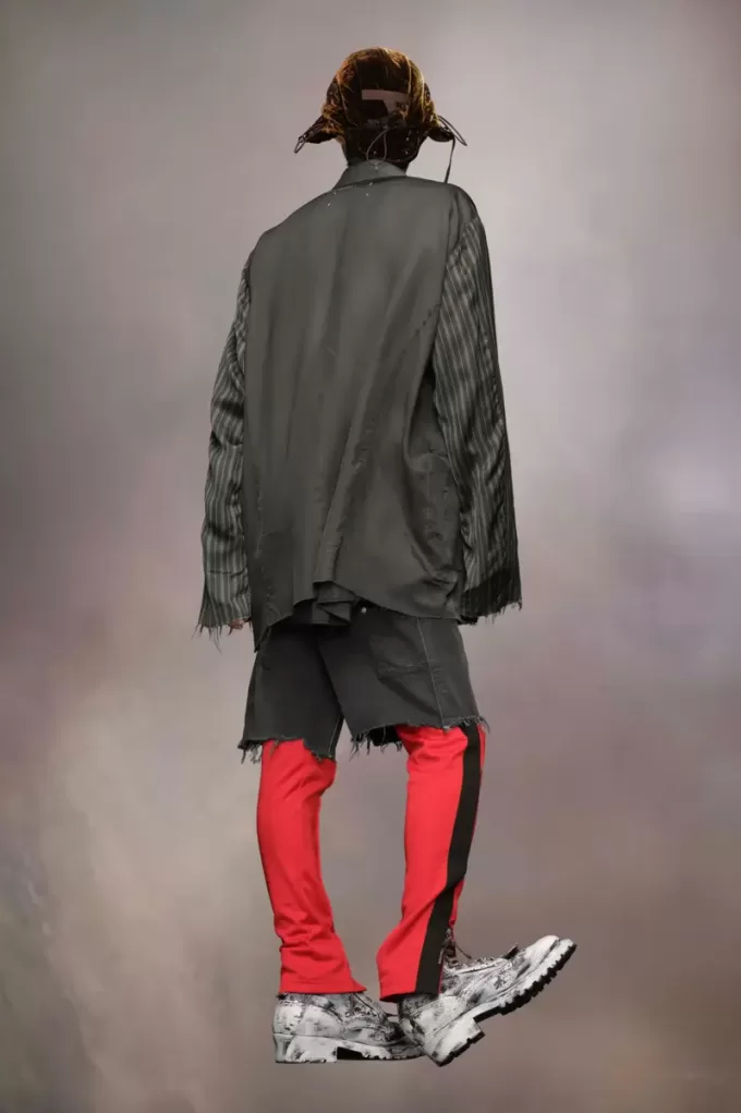 Giacca patchwork rovesciata