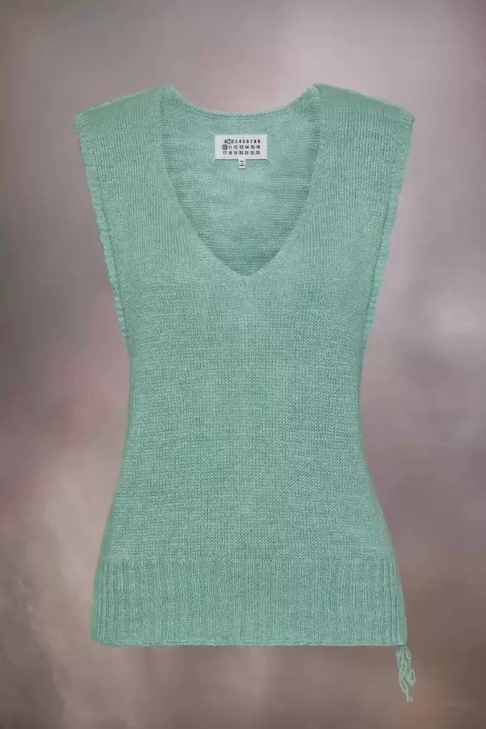 Gilet in maglia di canapa da giardinaggio