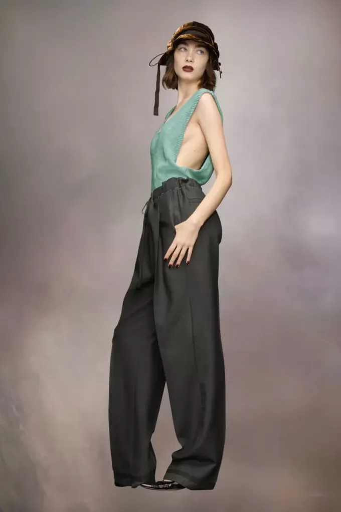 Gilet in maglia di canapa da giardinaggio