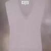 Gilet scollo a V in lana Maison Margiela