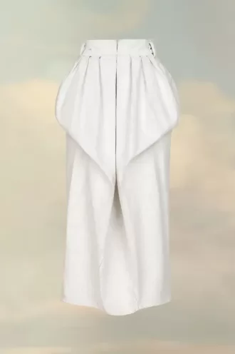 Gonna in denim arricciata