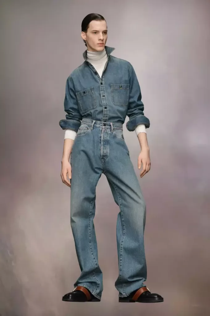 Jeans con risvolto Maison Margiela