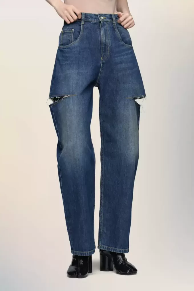 Jeans con tagli Maison Margiela