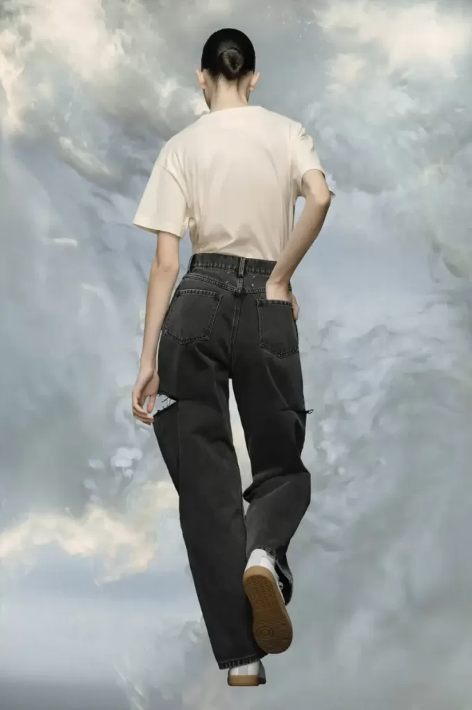 Jeans con tagli Maison Margiela