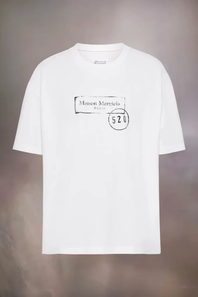 Maglietta con stampa francobollo 520