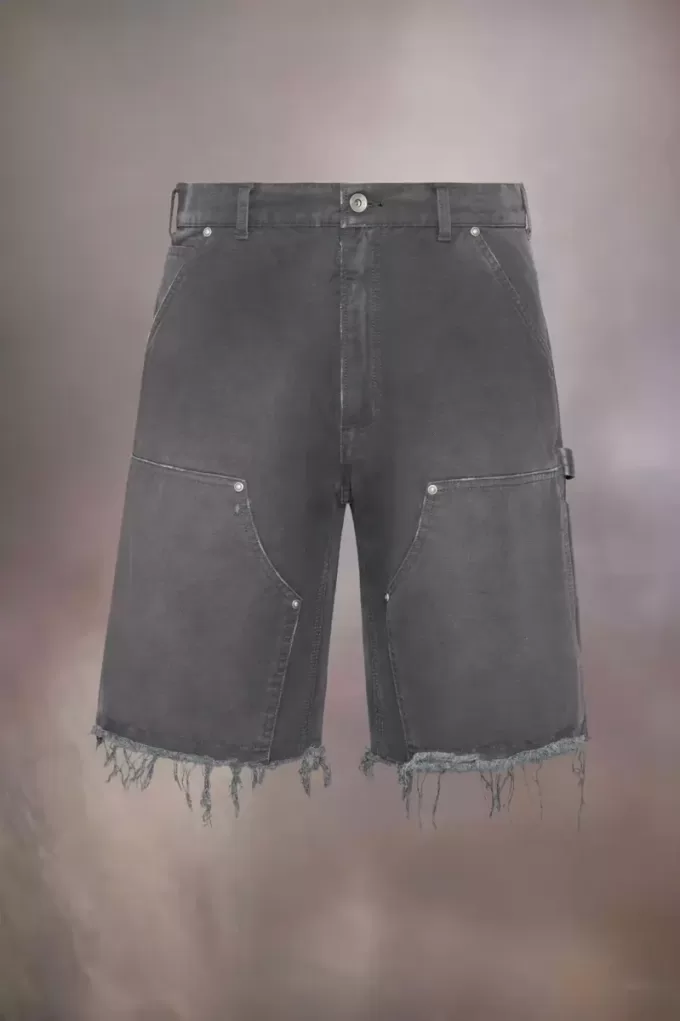 Pantaloncini in denim con borchie Maison Margiela