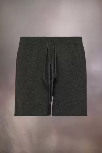 Pantaloncini in maglia di cashmere