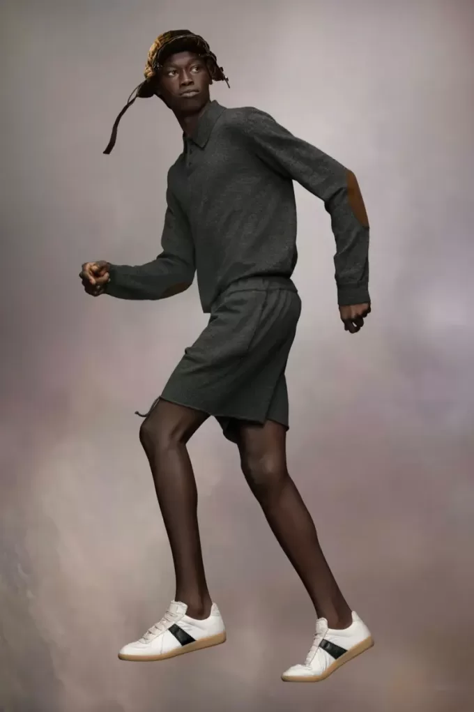 Pantaloncini in maglia di cashmere