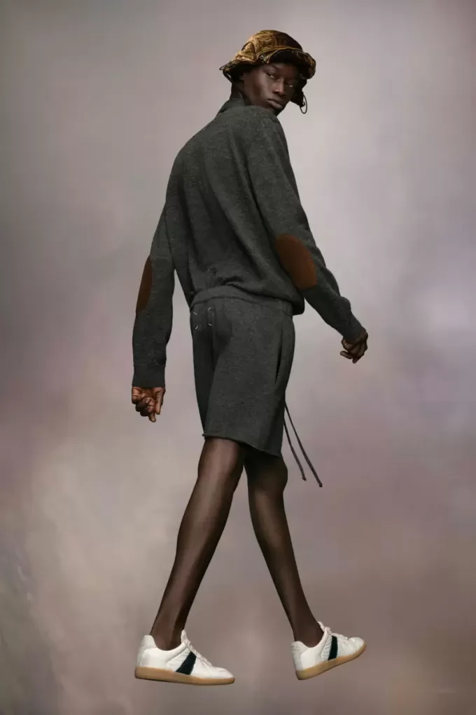 Pantaloncini in maglia di cashmere