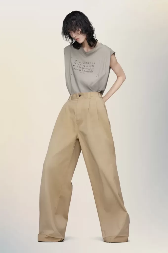 Pantaloni a gamba larga Maison Margiela